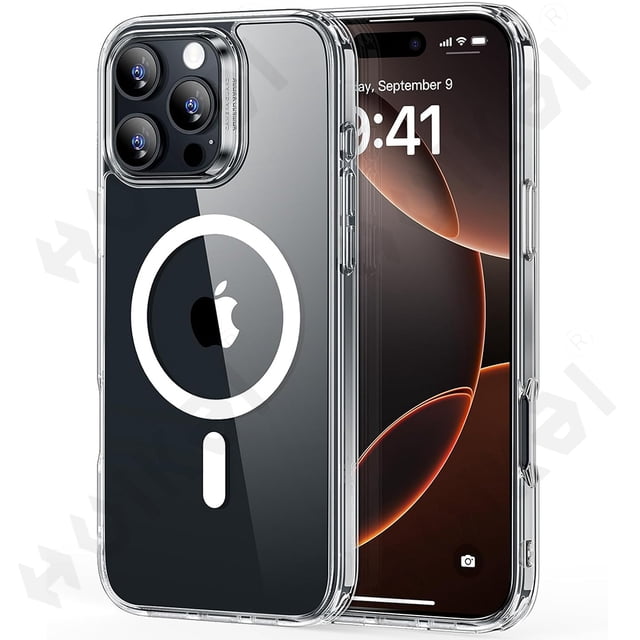 Magnetic Case For iPhone 16 15 14 13 11 Pro Max Plus XS Max XR 7 8 Plus Crystal Clear Protective with Magsafe Transparent Cover Transparent iPhone 11 Pro