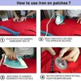 thumbnail image 3 of 9pcs Sparkling Pink Smiling Face Embroidery Cloth Sticking Hole, 3 of 4
