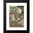 thumbnail image 2 of Utagawa Kunisada (Toyokuni III) 14x18 Black Modern Framed Museum Art Print Titled - Samurai Warrior with Attendant (19th Century), 2 of 5