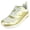 Gold, variant on Women’s Air Cushion Sneakers – Lightweight Lace-Up Breathable Mesh Walking Tennis Running Shoes Casual Fashion Sneakers SKIP-11 White/ Gold 9