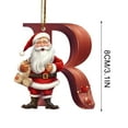 thumbnail image 4 of DefiDgd 3.15inch Christmas Tree 26 Letters and Santa Pendant Decoration,Acrylic Hanging Christmas Ornaments,Letter Christmas Indoor for Christmas Tree Ornaments Pendant Hanging Decorations(R), 4 of 6