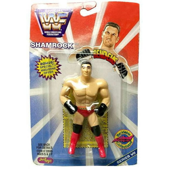 WWE Wrestling Bend-Ems Series 7 Ken Shamrock Rubber Figure