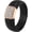 Black and Rose Gold, variant on New! Silicone Ring with Metal and Stones