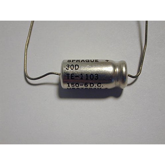 30D157G006DC2 ELECTROLYTIC 150 MF 6V AXIAL LEADS TE-1103 (Per Each) - 30D157G006DC2
