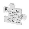 thumbnail image 4 of Baoblaze Engraved Acrylic Block Puzzle for Women Desk Sculpture for Mother'S Day Gift Sister, 4 of 8