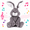 Grey Bunny – Interactive, variant on Dimple Kaia the Elephant Interactive Plush Toy, Musical Singing Peek-a-Boo Stuffed Animal with Moving Ears, Soft Baby Toy for Infants, Toddlers, Boys, Girls, Nursery Gift