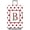 Multi-B, variant on Suitcase Cover Red Polka Dots Luggage Protector Leaves Monogram Letter U Washable Travel Baggage Covers Fit 18-21 Inch Luggage