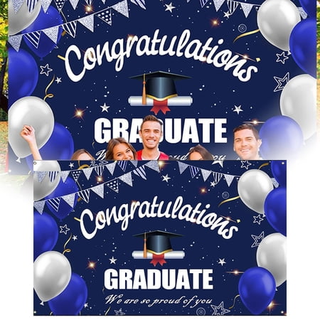 Graduation Party Favors 180×110 Cm Graduation Couplets Door Curtain Graduation Season Banner Photo Background Cloth