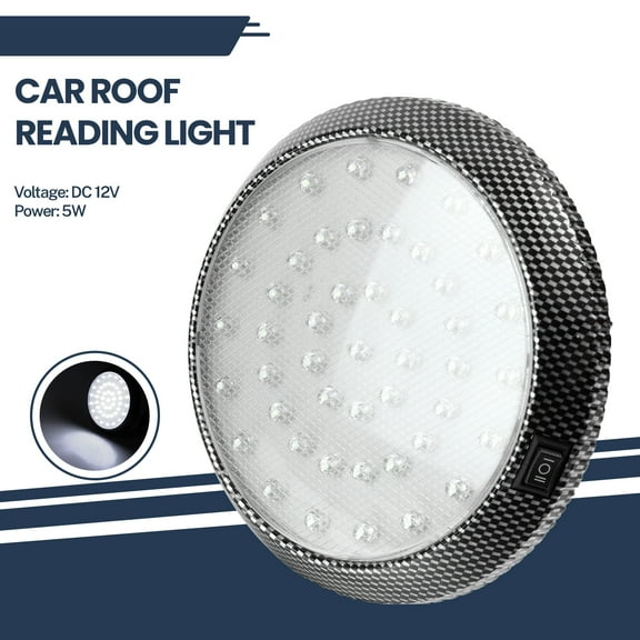 AUTOXBERT 5" Round LED RV Porch Light Scare Light Outdoor Lighting Switch Camper Interior