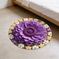 thumbnail image 4 of BotaniNest 3D Floral Area Rug Non Slip Floor Mat For Living Room And Entryway, 4 of 6