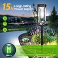 thumbnail image 5 of Taller Solar Pathway Lights Outdoor, 8 Pack Upgraded  Solar Garden Lights Solar , Up to 15 Hours Outdoor Solar Lights for Yard Landscape Path Walkway Driveway (Cool White), 5 of 6