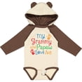 thumbnail image 3 of Inktastic Grammy and Papaw Love Me Grandchild Boys or Girls Long Sleeve Baby Bodysuit, 3 of 5
