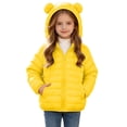 thumbnail image 2 of Edvintorg Girls Fleece Jacket Long Sleeve Loose Casual Zip up Coat Solid Color Hooded Puffer Outerwear with Pocket Teenage Girl Clothes Size 4-15, 2 of 9