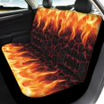 thumbnail image 4 of Pzuqiu Car Seat Covers Easy to Install Polyester, Compatible with Car Seats Automotive Seats, for Truck Sedans, Flame Pattern Cracked Lava, 4 of 10