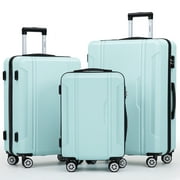 Best Suitcases - Sunbee 3 Piece Luggage Sets Hard Shell Suitcase Review 