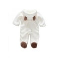 thumbnail image 2 of Autumn Winter Baby Clothes coral fleece Hoodies Fleece Clothes baby girls boys Clothesr newborn toddle clothing rompers Bodysuits One Pieces, 2 of 7