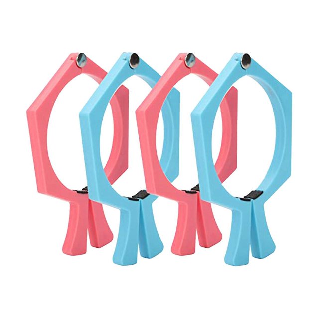 Paquete de 4 vasos de sublimación Yashi con pinzas azul y rosa para 15 oz y 20 oz