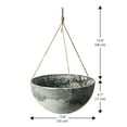 thumbnail image 3 of Acerra 14" Hanging Basket, Gray Marble, 2 Pack, 3 of 3