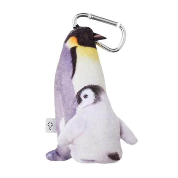 Llavero de peluche escalable con forma de animal, retráctil y único, para bolso. pingüinos