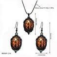 thumbnail image 3 of BinKFF Halloween Jewelry for Women Gothic Earrings Necklace Set Witch Earring Witch Necklace Goth Earring Vintage Devil Halloween Earrings Gothic Jewelry for Women, 3 of 4