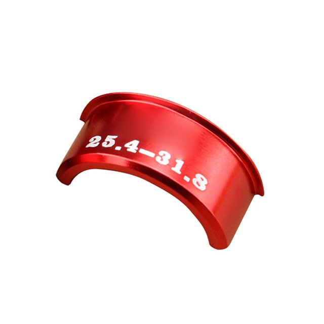 Sonducket 4 uds/1 Juego de cuñas de manillar de bicicleta de aleación de aluminio 25,4mm a 31,8mm conversiones de bicicleta de montaña Ciclismo rojo Sonducket CZ7713-01