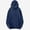 Dark Blue, variant on Babcutegg Mens Big & Tall Hoodie Drawstring Long Sleeve Loose Fit Solid Casual Sweatshirt with Kangaroo Pocket Size 5XL