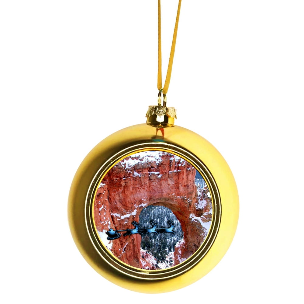 Christmas DÃ©cor Santa Utah State Bryce Canyon National Park Ball