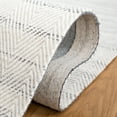 thumbnail image 5 of SAFAVIEH Marbella Jolyon Solid Area Rug, Grey/Ivory, 6' x 6' Square, 5 of 8