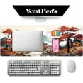 thumbnail image 2 of Cherry Blossom XL Mouse Pad,Large Mouse Pad Gaming 31.5 x 11.8 in Mouse Mat Desk Pad,Extended Keyboard Mousepad Large Desk Mat with Non-Slip Rubber Base and Stitched Edge for Home Office, 2 of 6