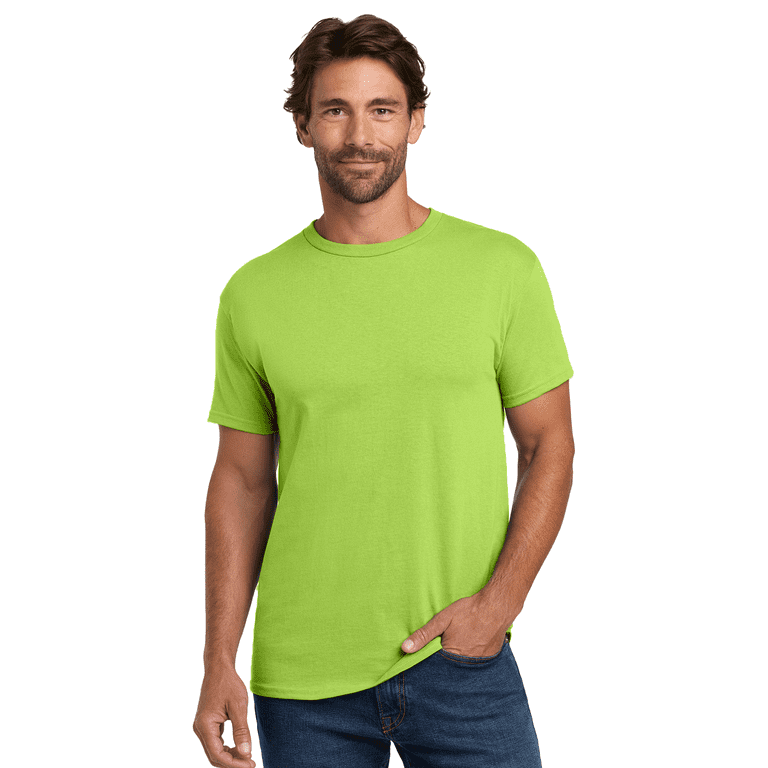 Gildan Ultra Cotton T-Shirt for Adult Men's Short Sleeve Lime