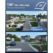 OOSSXX 4K PoE Security Camera System, 4 Cameras 8 Channel NVR System without HDD