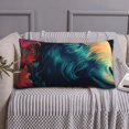 thumbnail image 6 of Pofeuu Colorful Flower Goat Print Queen Pillow Cases,Pillowcases with Envelope Closure, Wrinkle, Fade and Stain Resistant Pillow Covers-20x36in（No pillow core), 6 of 7