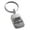 Silver, variant on Stainless Steel Love the Here and Now Engraved Small Rectangle Dog Tag Charm Keychain Keyring