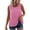 Hot Pink, variant on Womens Gingham Tank Tops Cotton Linen Plaid Sleeveless Shirts Summer Casual Fashion Resort Wear