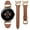 Brown/Rose Gold, variant on TOYOUTHS Leather Bands Compatible with Google Pixel Watch 3 (41mm)/Pixel Watch 2/Pixel Watch, Stylish Women’s Google Pixel 2 Watch Band with C-Shape Metal Buckle