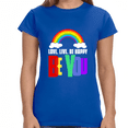 thumbnail image 2 of Be You LGBT Pride Rainbow Flag Gay Lesbian Pride Ally Womens T Shirts, 2 of 8