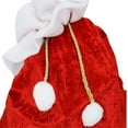 thumbnail image 2 of Extra Large 27.5" x 39.4" 70 x 100CM Velvet Santa Claus Drawstring Gift Packaging Bag Candy Decorative Drawstring Bag, 2 of 8