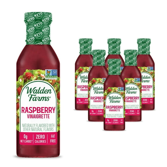 (Pack of 6) Walden Farms Raspberry Vinaigrette Dressing, 12 fl oz