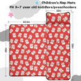 thumbnail image 5 of Lucky Cat Red Pattern Teens Toddler Nap Mat with Pillow, Sleeping Mat Bag for Preschool Daycare 59"x22", 5 of 6