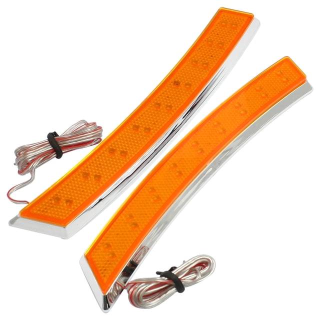 de Rueda Intermitente Adhesivo 18 Ledes Lateral Luz de Giro Naranja