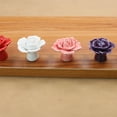 thumbnail image 3 of ZheElen Decorative And Easy-to-install Flower Pulls Knobs For Unique Touch Wide Range white 1Set, 3 of 6