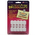 thumbnail image 2 of StikkiWorks StikkiCLIPS Adhesive Clips, White, Pack of 30, 2 of 2