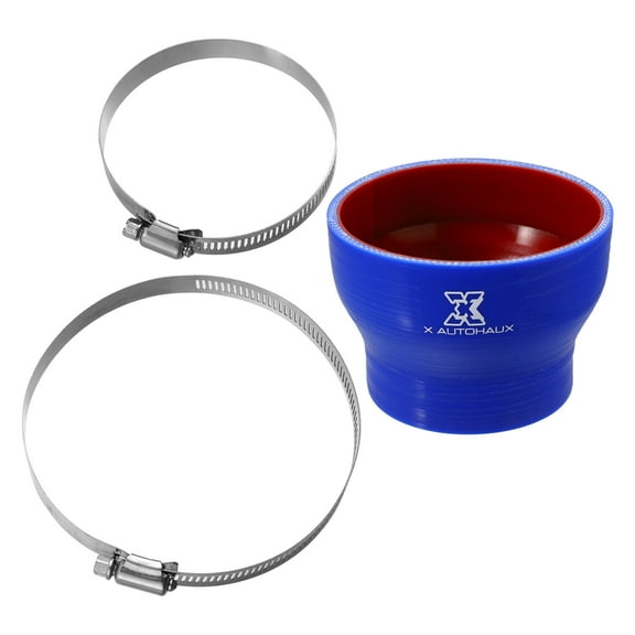 76-102mm 2.76"-4.02" ID Straight Silicone Reducer Hose Silicone Hose Coupler Intercooler Tube Blue Red for Car