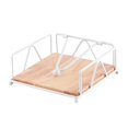 thumbnail image 4 of Table Tissue Storage Holder Desktop Ornament Flat Countertop Outdoor Use with Wooden Base Dining Kitchen Tabletop Tissue Dispenser for, 4 of 8