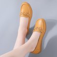 thumbnail image 4 of Vedolay Flats Shoes Women Dressy Wide Width Womens Comfort Walking Flat Loafer Slip On Leather Loafer Comfortable Flat, 4 of 5