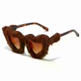 thumbnail image 1 of Fluffy Velvet Sunglasses for Women Punk Style Clear Vision Lightweight Design, 1 of 5