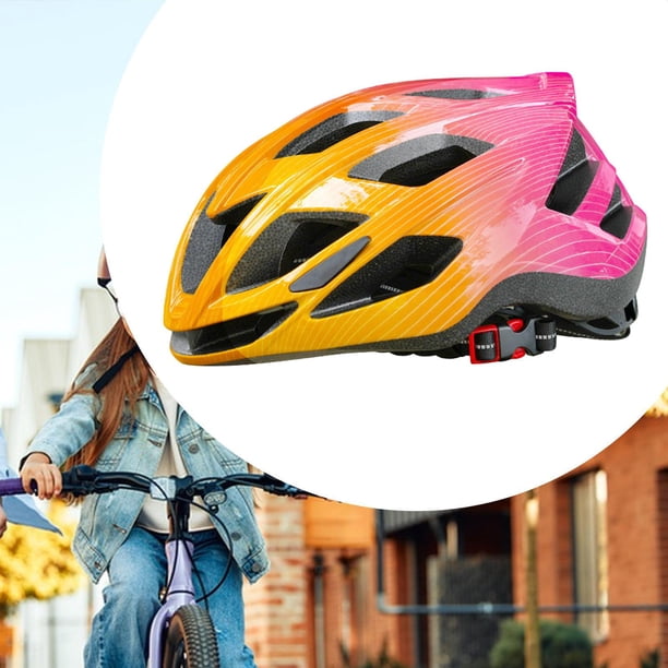 Casco de bicicleta para niños Casco de ciclismo de carretera Transpirable Cómodo Equipo de ciclismo Equipo de bicicleta para escalada en Montaña Rosa naranja