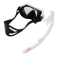 thumbnail image 3 of Equipo ajustable para natación y entrenamiento, tubo de respiración blanco, gafas duraderas, conjunto completo de snorkel para adultos, 3 of 8