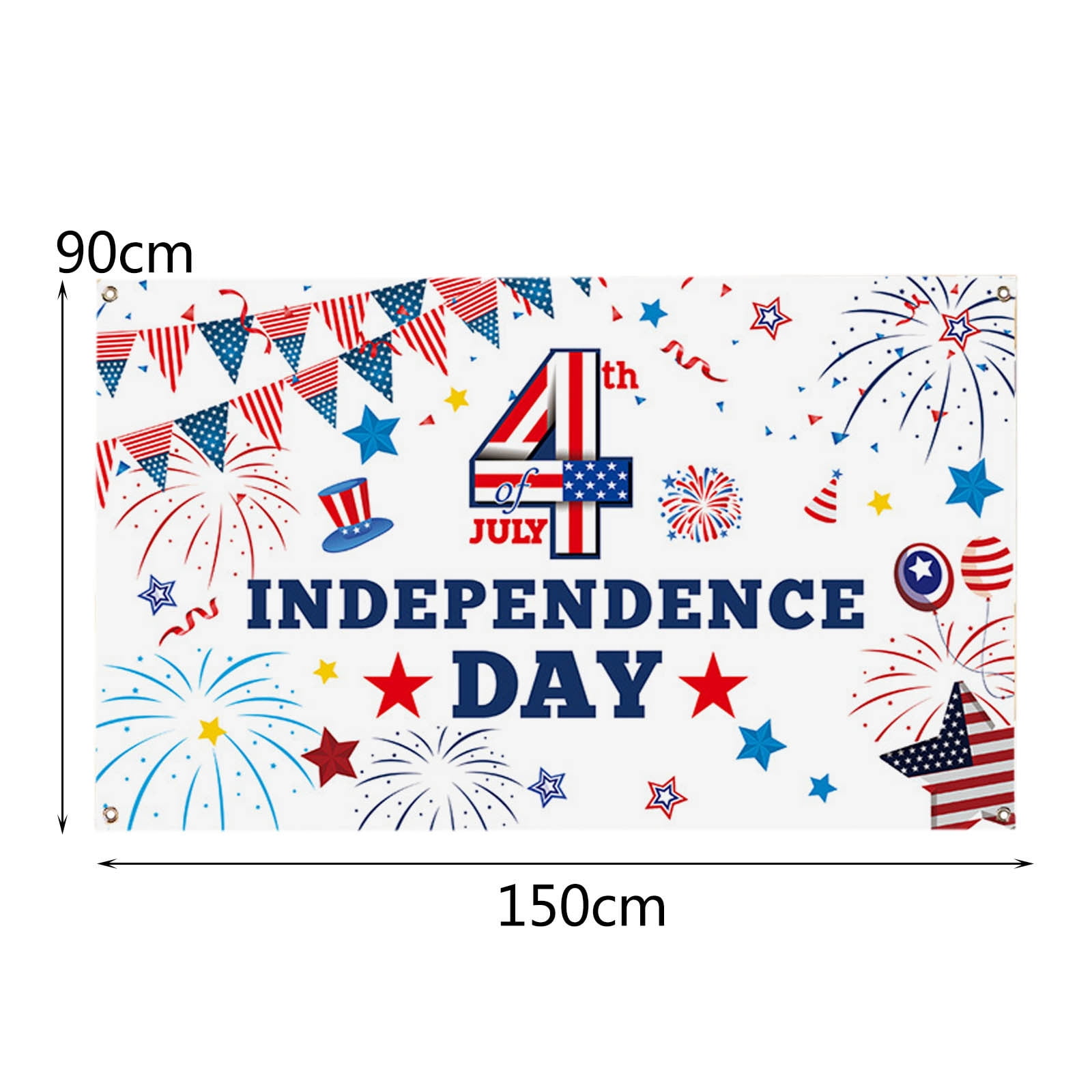 ForestYashe Independence Day Banner, Patriotic Anniversary Decoration Party  Background Polyester - Walmart.com