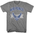 thumbnail image 1 of U.S. Air Force Logo and Lines Graphite Heather Adult T-Shirt, 1 of 2